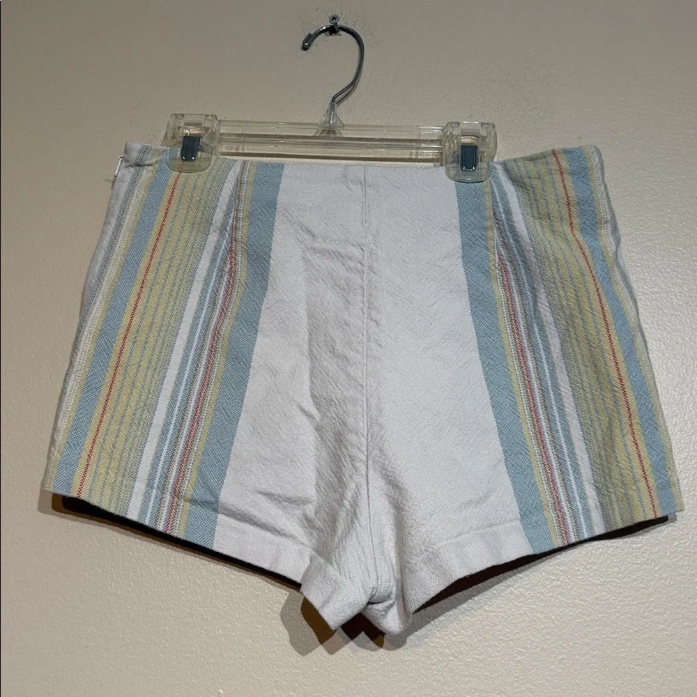 Free People Multicolor Striped High Waist Shorts